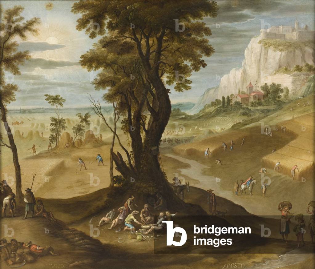 Image of Painting depicting July and August from Los doce meses del año (The Twelve Months of the Year) 1650 b