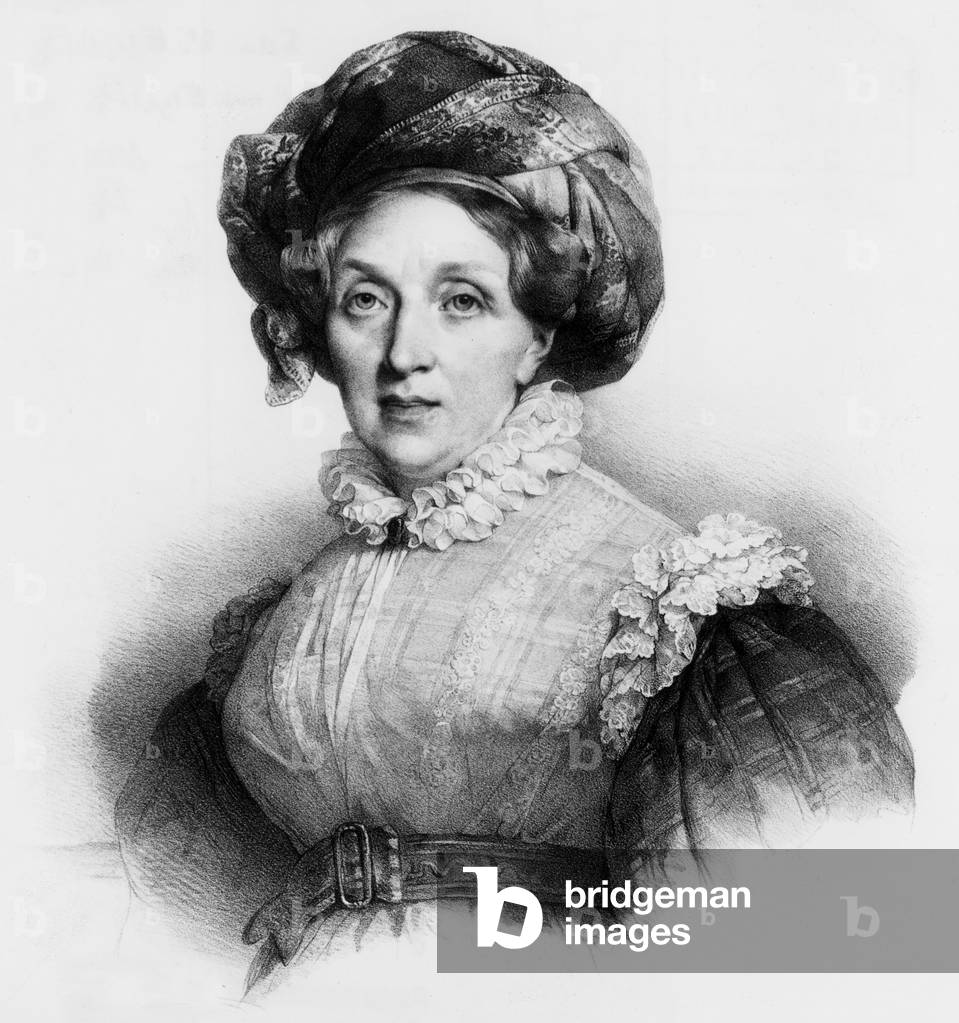 Ida Saint Elme (1776-1845) courtesan of the "Grande Armee" here in 1828, b/w