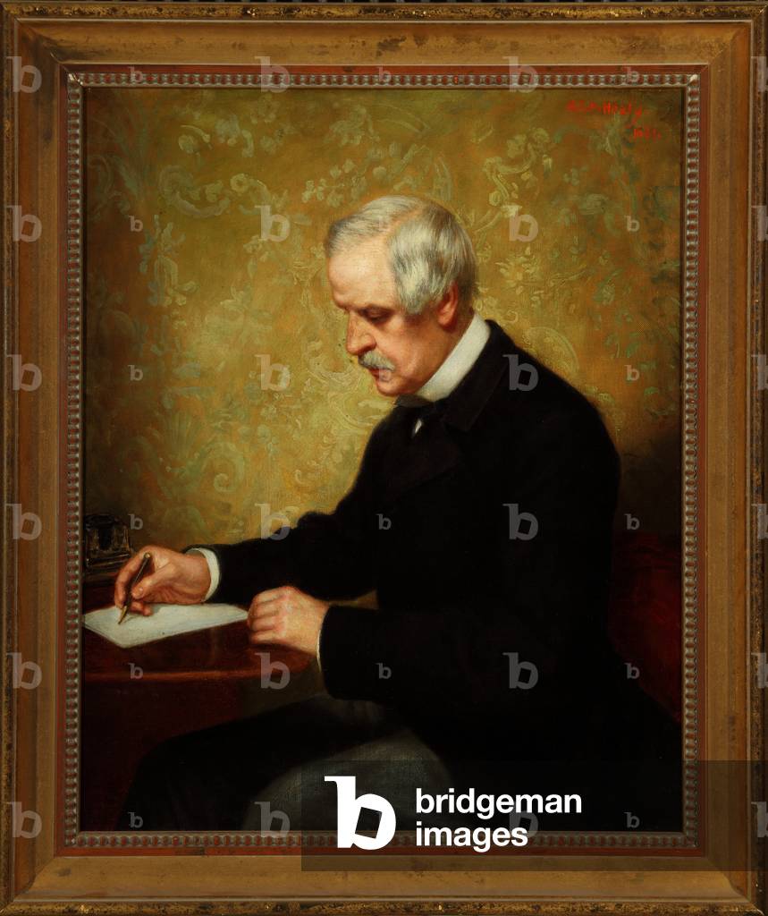 porträt von einem mann, 1881 (öl auf leinwand)