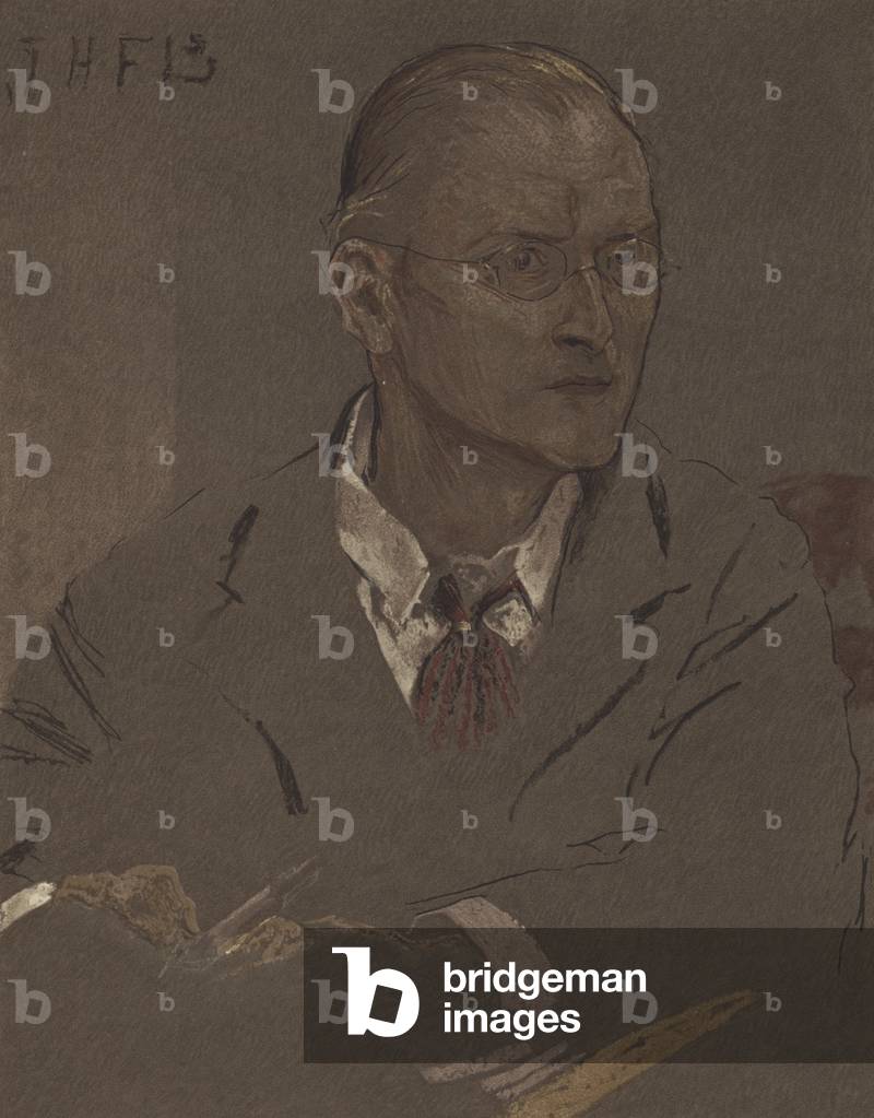 Charles Voysey, englischer Architekt und Designer (Farblitho)