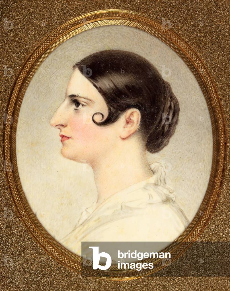 "Adelaide Kemble" di English School, b/w