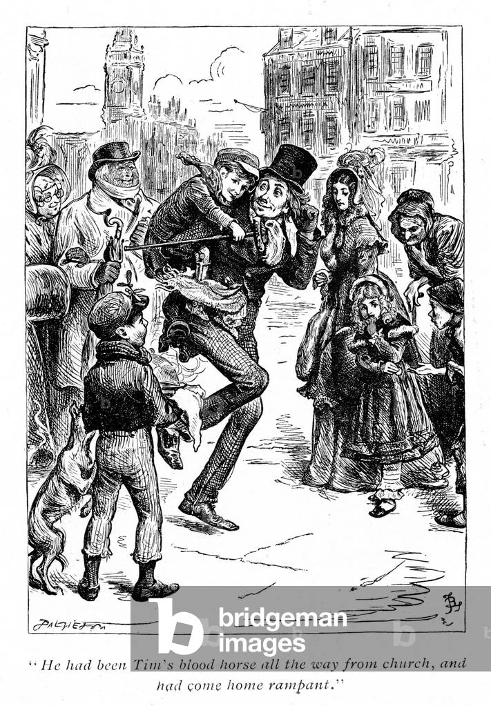 Illustration for A Christmas Carol Charles Dickens (18121870). Bob