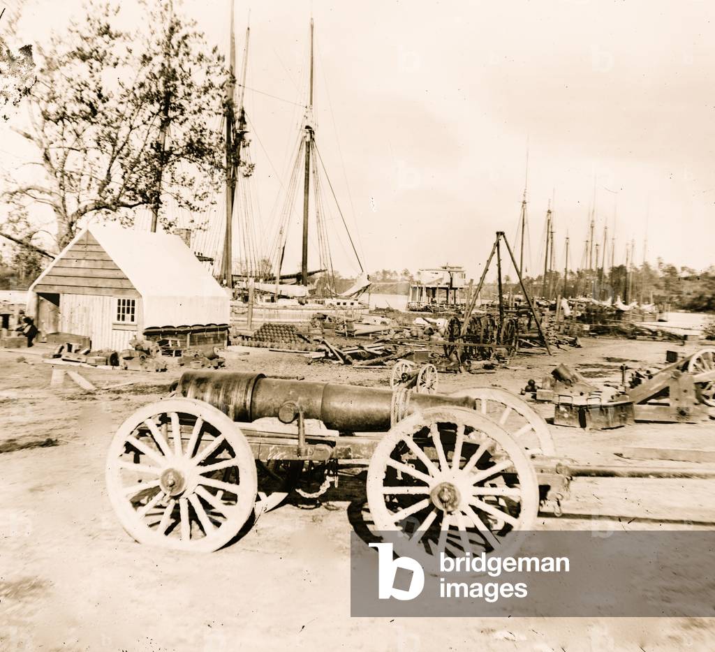 Appomattox River, Virginia. Parco di artiglieria 1865 (foto)