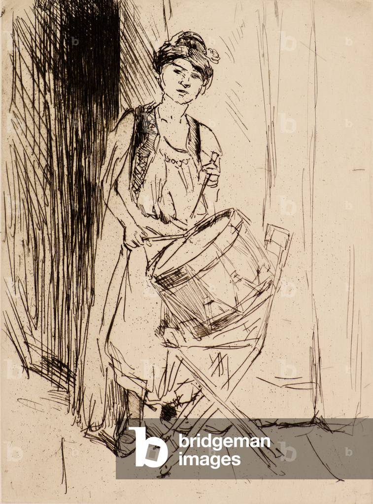 La signora con il tamburo (incisione)