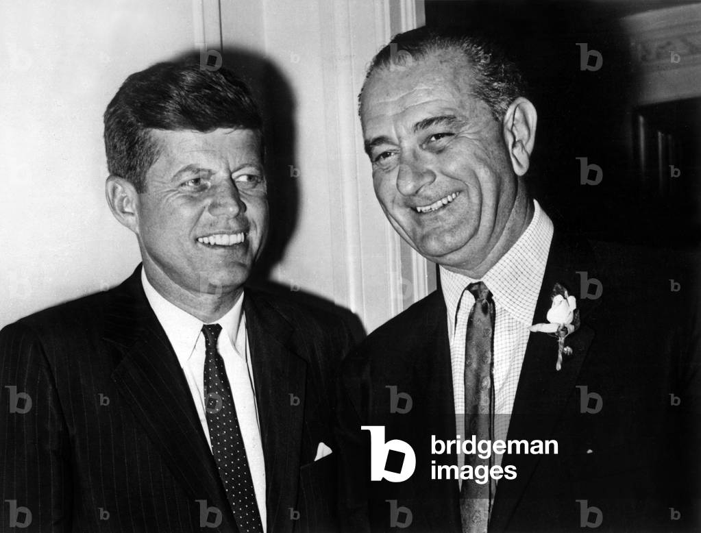 1960 Democratic National Convention in Los Angeles : John Kennedy and Lyndon Johnson, july 1960, photo NARA