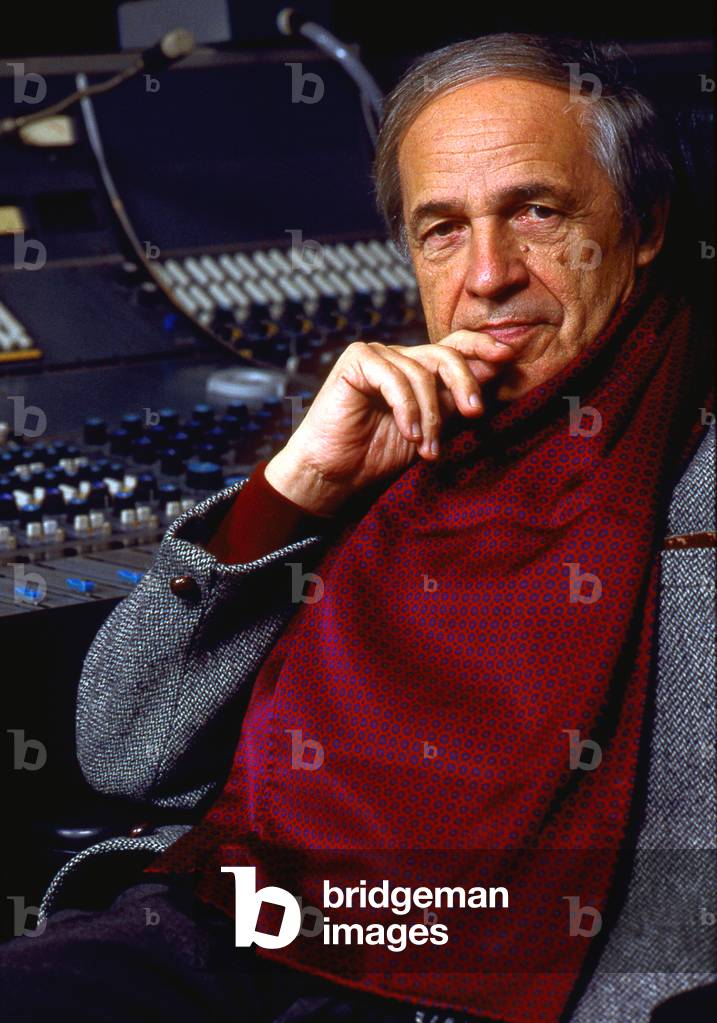 Pierre Boulez at the IRCAM centre, Paris, 1989 (photo)