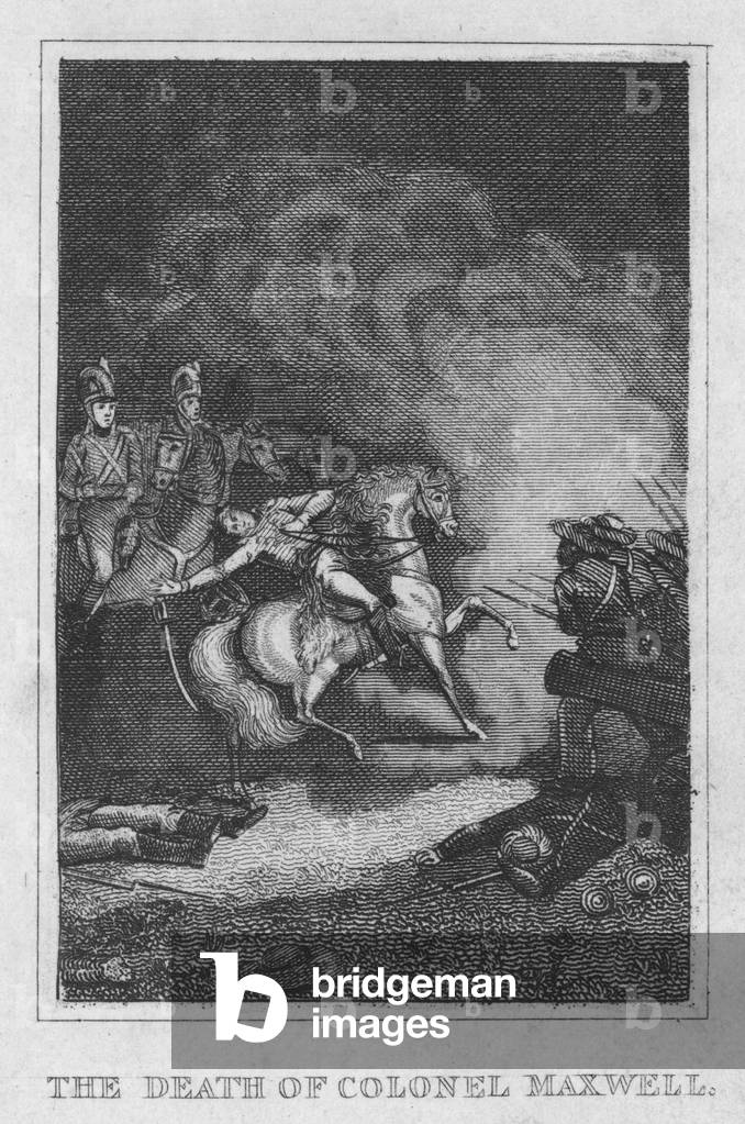 The death of Colonel Maxwell (engraving) by English Artist