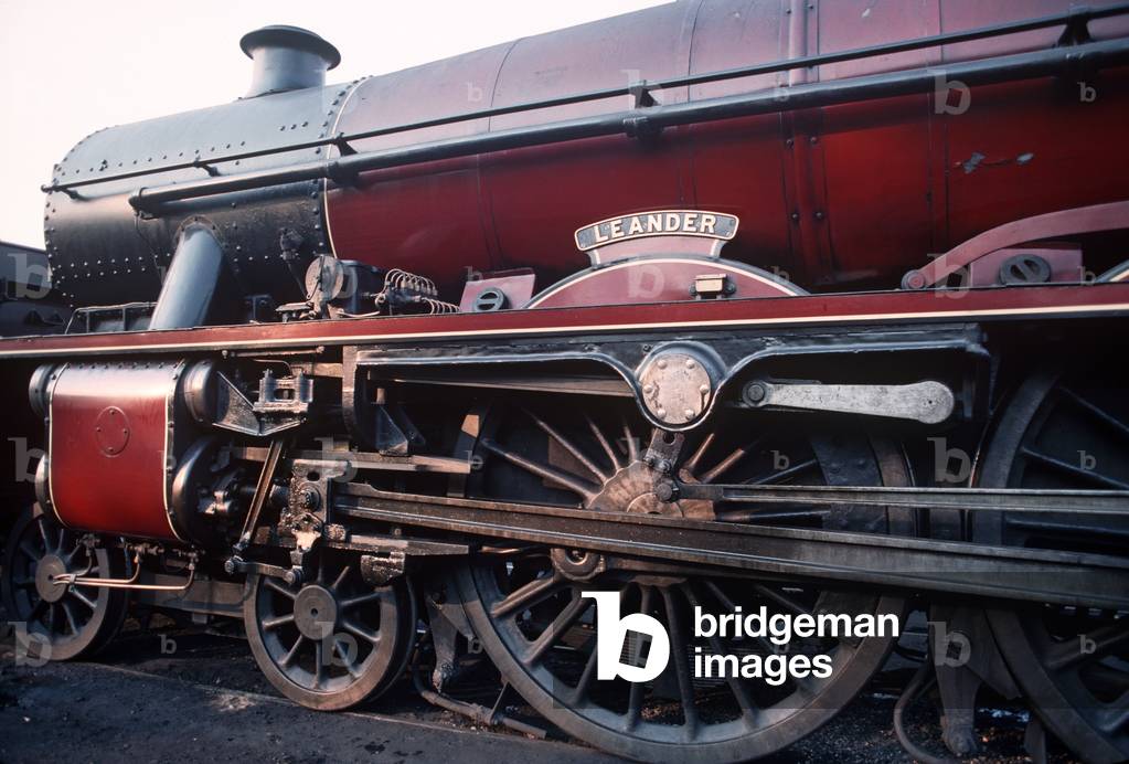 London Midland and Scottish (LMS) Jubilee Class steam locomotive 5690 at Bridgenorth locomotive sheds on the S