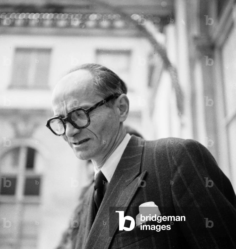 Paul Giaccobi Durante La Crisi Ministeriale del 5 luglio 1950 (foto in b/n)