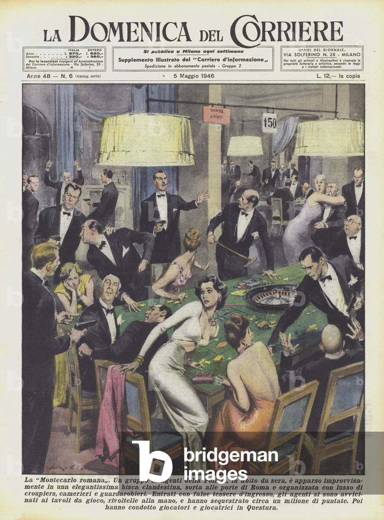 "Der römische Monte Carlo (Colour Litho)" von Rino Ferrari