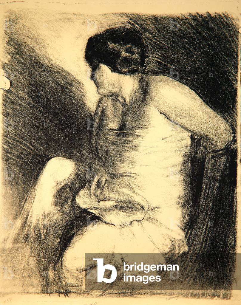 Woman with Seashell, 1906 (litho)