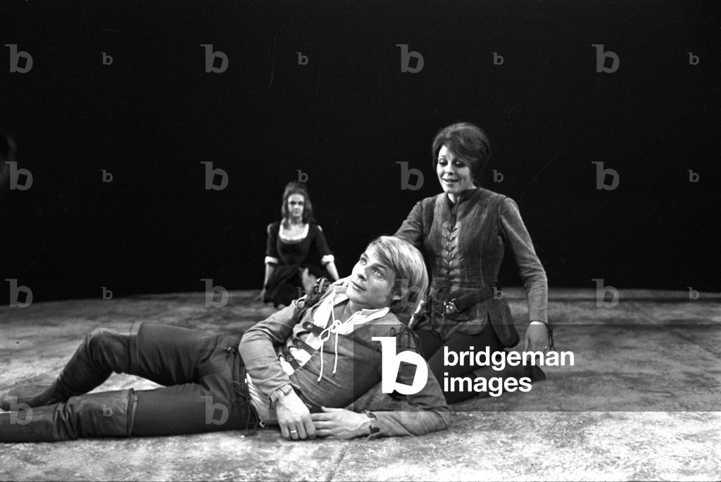 Oslo 197202 Gli attori Kari Simonsen e Gard Øyen nella commedia "Come vi piace". A ..., 1972 (foto)