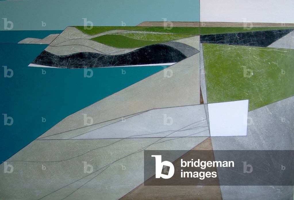 "Field Edge 2008 acrilico su tavola" di Vanessa Gardiner
