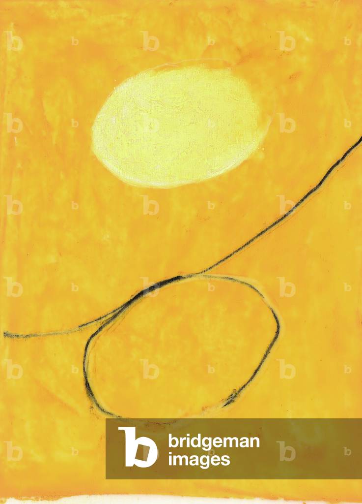 Ohne Titel (Ölpastell und China-Tinte auf Papier)