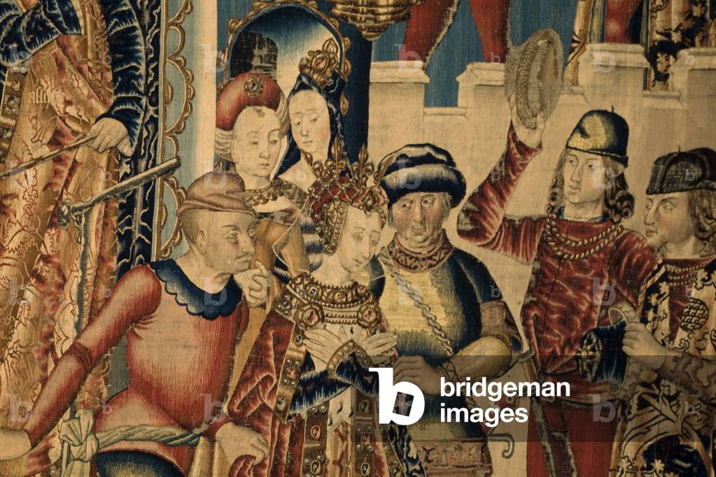 Kathedrale (La Seo, Catedral del Salvador de Zaragoza). Das Tapisserie-Museum. Flämischer Wandteppich. Esther 