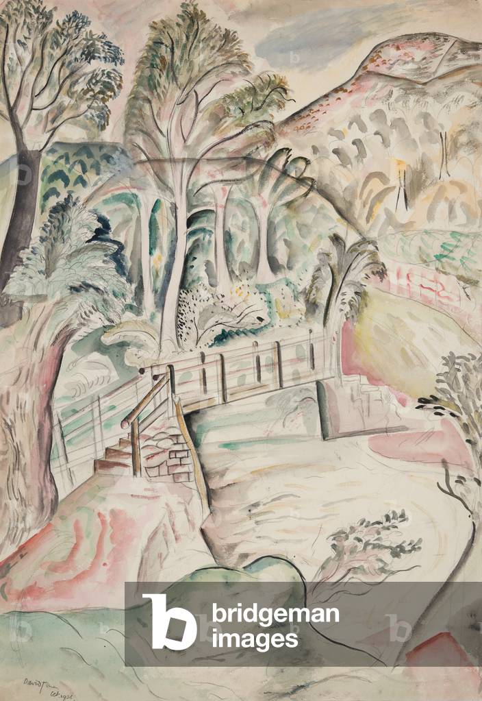 Immagine di Disegno "Ponte su Honddu" 1926 di David Michael Jones