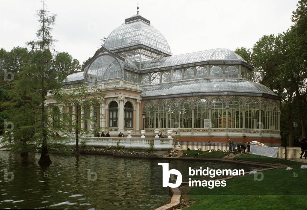 Bild von Architektur "Zeitgenössische Architektur: Palacio de Cristal - Parque des Retiro" 1887 von Ricardo Ve