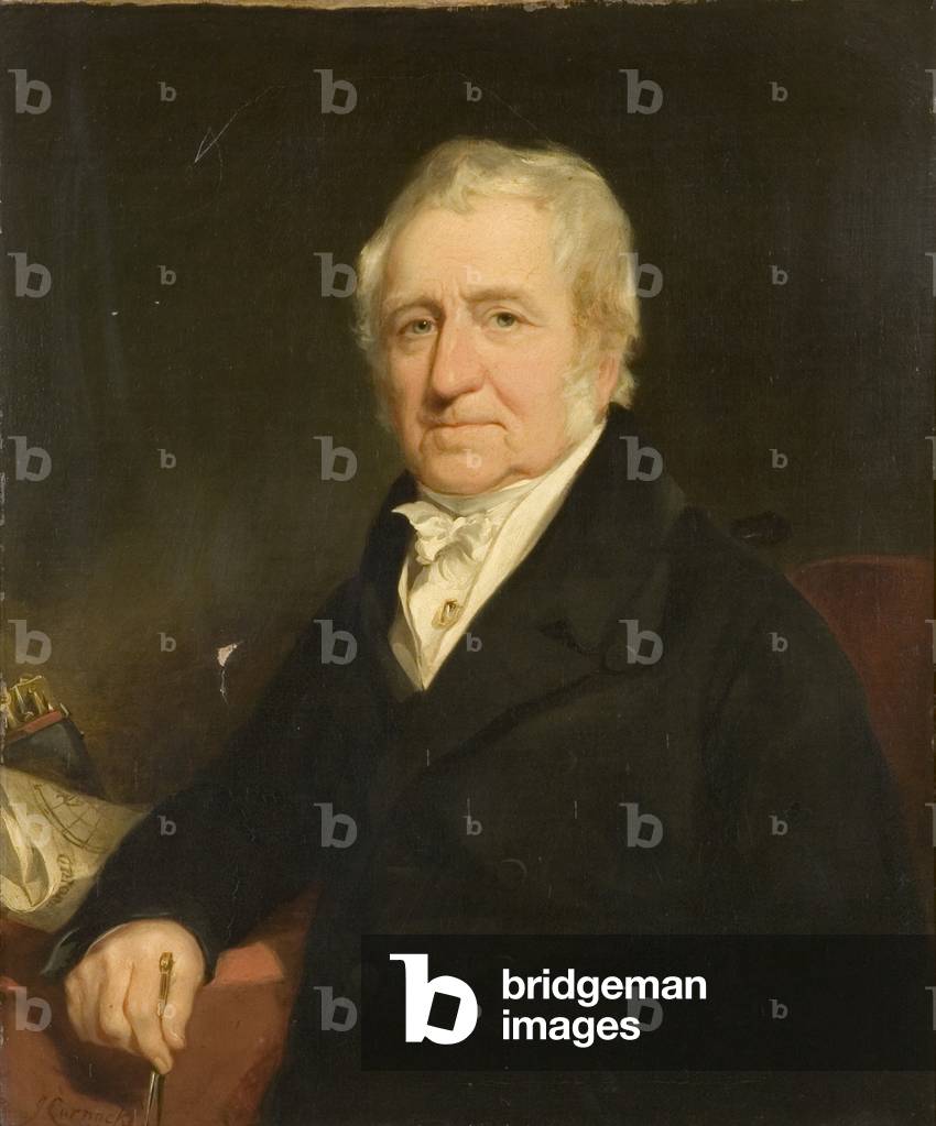 Image of Painting depicting Portrait of Captain Thomas E. Etheridge [Captain of the 'Severn'] 1839 by James Cu