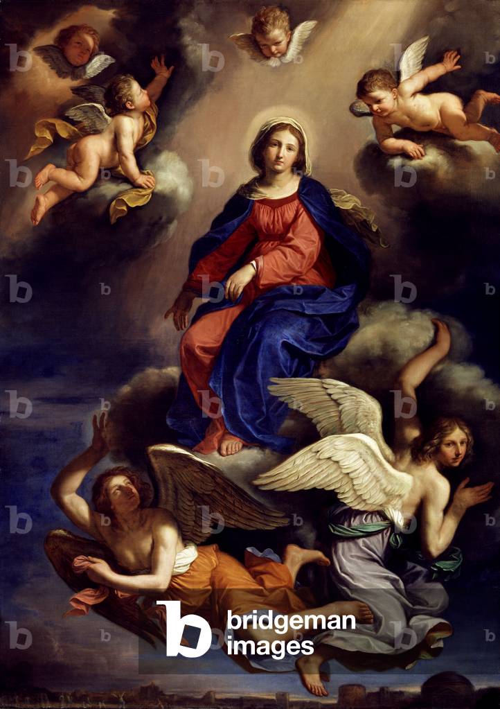 Image of Assumption of the Virgin, 1650 (oil on canvas) by Guercino ...