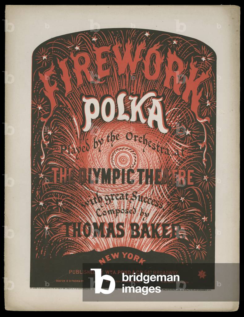 Firework Polka, 1866 (stampa)