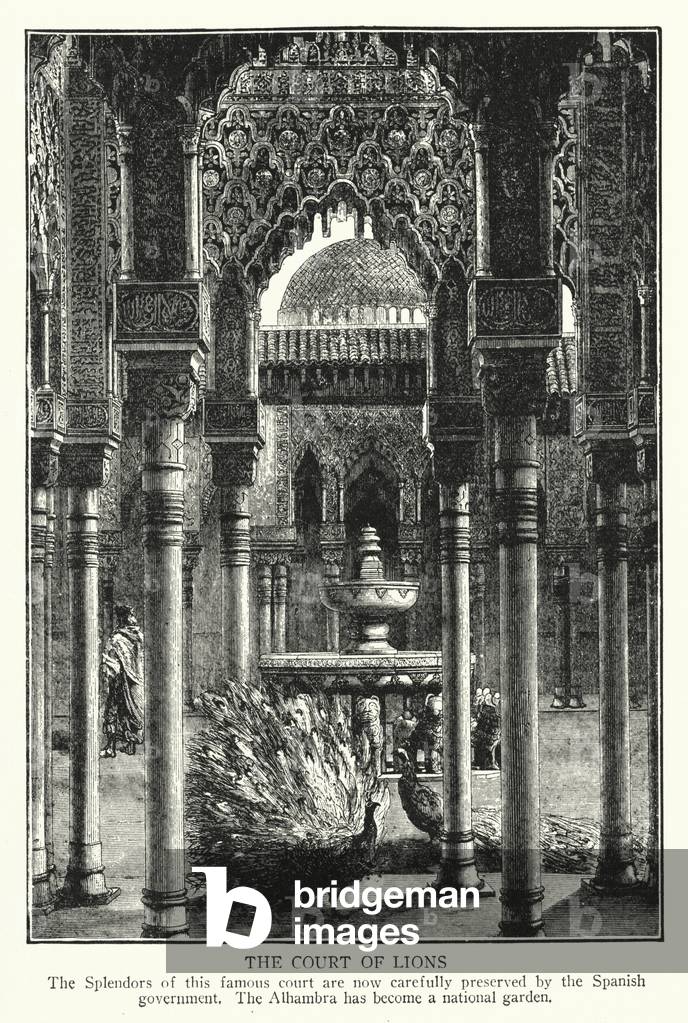 Bild von Druck "Das Gericht der Löwen (litho)" 1901 von American School
