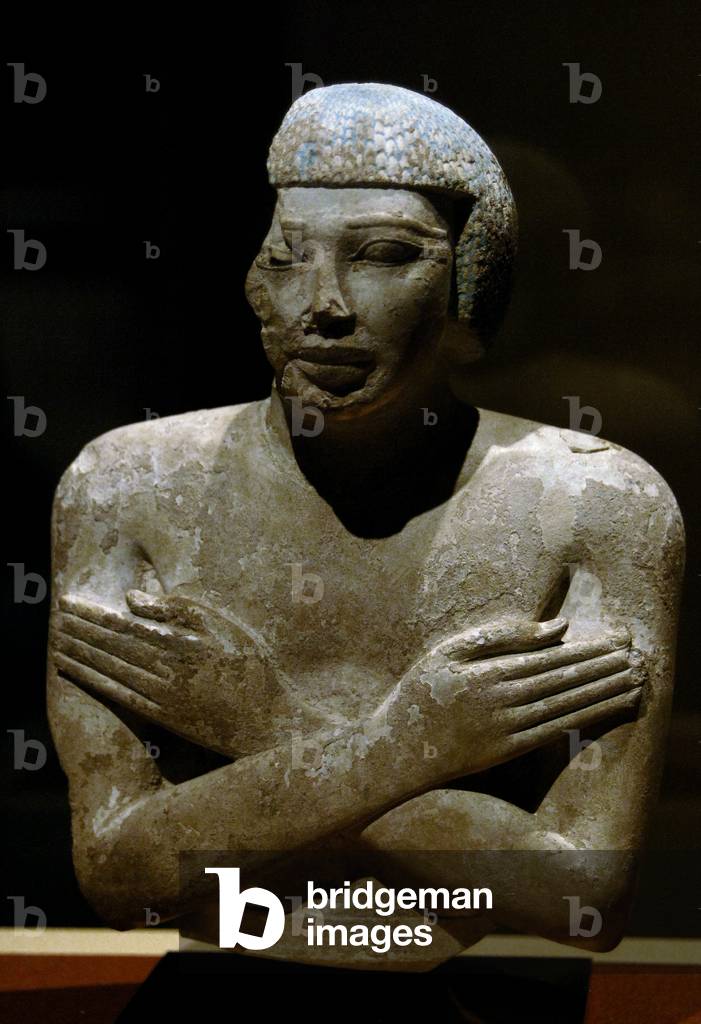 Bild von Skulptur "Ägyptische Kunst. Oberer Teil einer Statue" von Egyptian 12th Dynasty