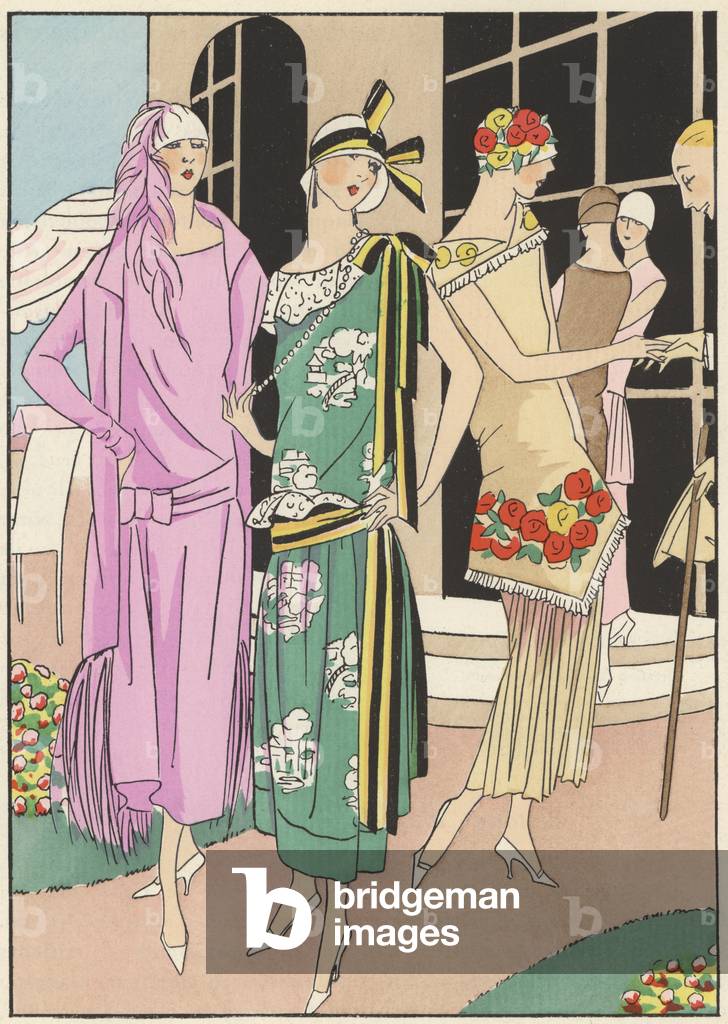 Women's fashion of the 1920s by designers Edward Molyneux by French Artist