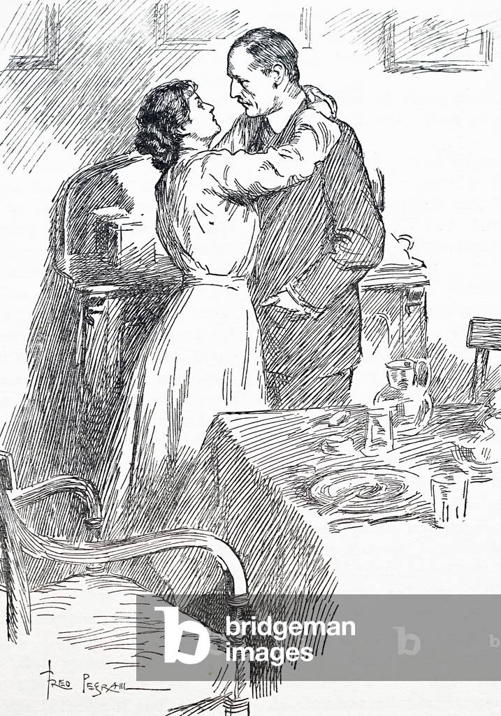 Una moglie confortante suo marito