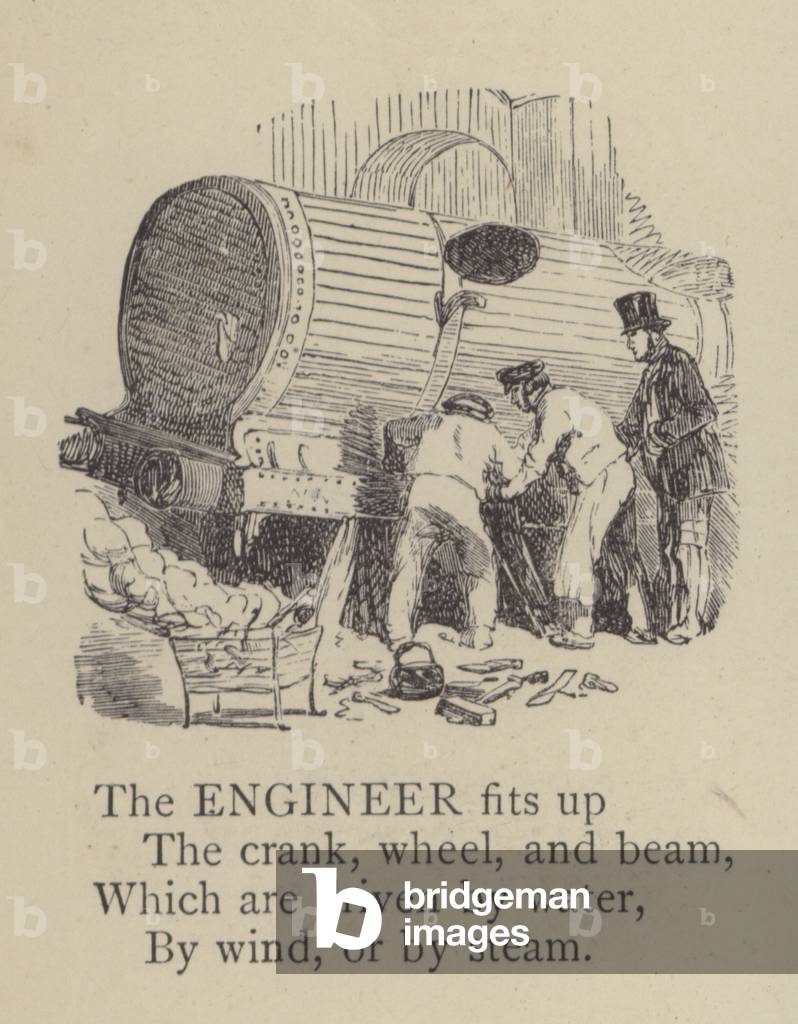 Engineer (engraving) by English Artist, b/w