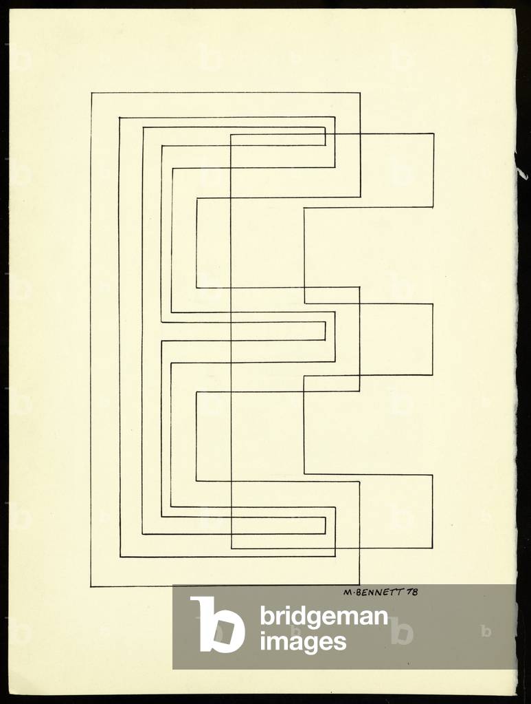 "Ohne Titel" von Manuel Bennett, b/w