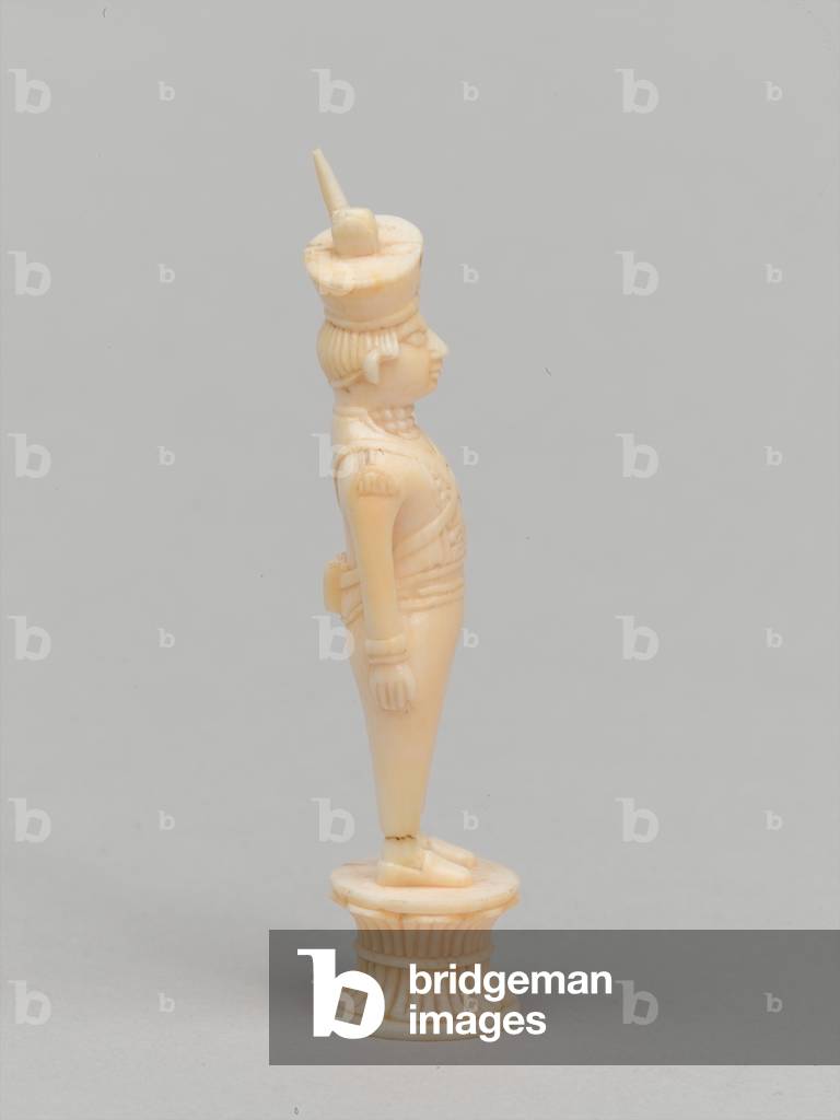 White pawn, chess piece, India, 1820 circa (ivory)