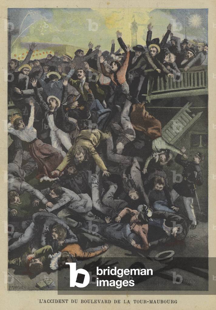 Accident on the Boulevard de la Tour-Marbourg by Fortune Louis Meaulle