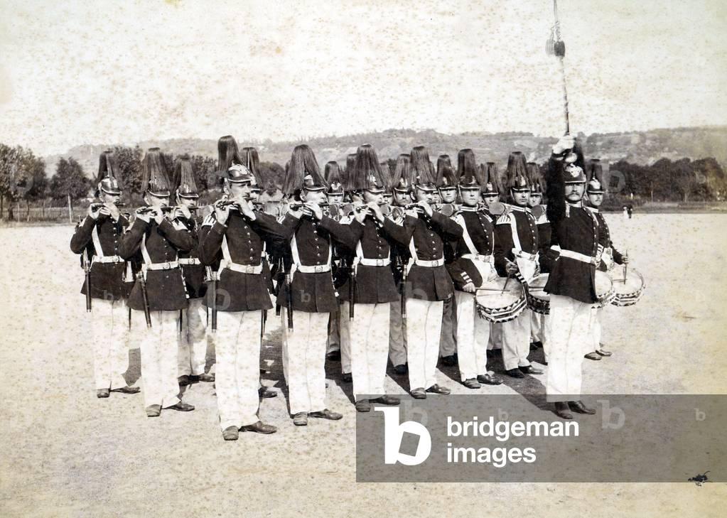 Image of Circa 1880 Prussian Grenadier Regimental Drum And Fife Corps
