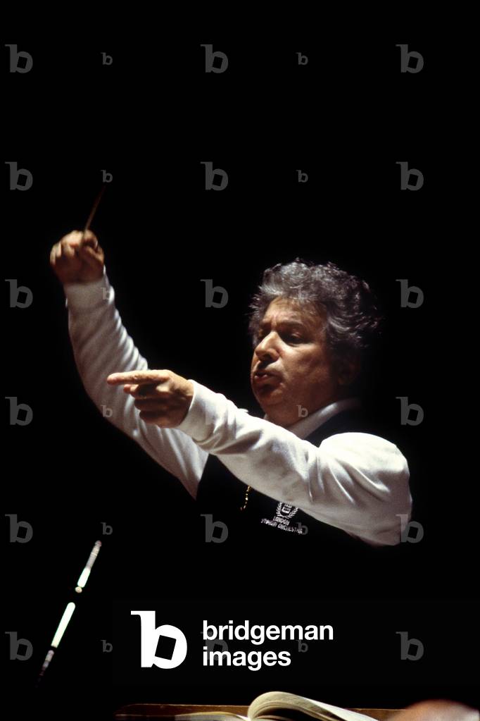 Bild von Fotografie "Yuri Aharonovitch - israelischer sowjetischer Dirigent (1932 2002) dirigiert l 'Orchestre