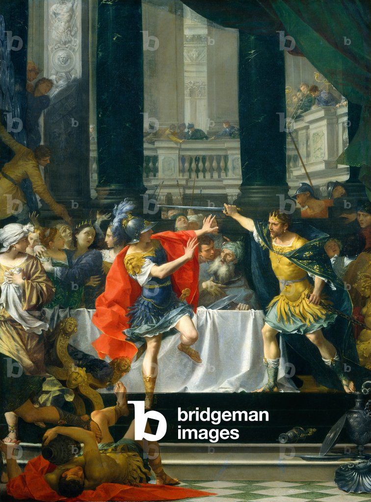 Alexander the Great Threatened by His Father, probably 1700-1705 (oil on canvas)