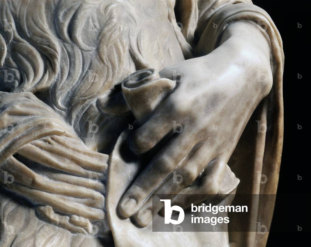 Young St. John the Baptist, detail