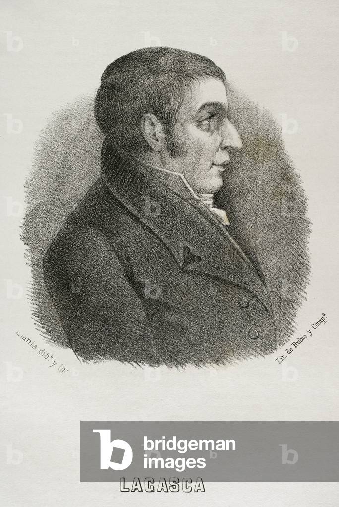 Mariano Lagasca y Segura (1776-1839), Illustration by Santiago Llanta, 19th century.