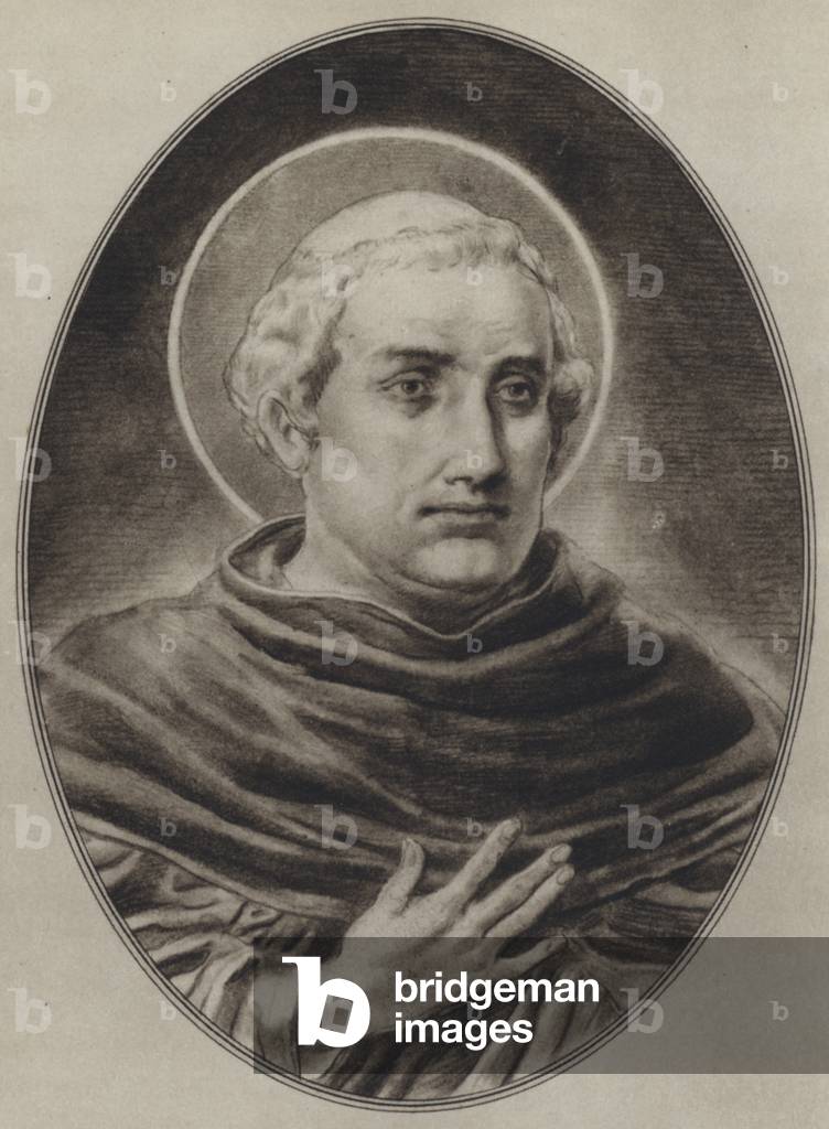 Image of Print depicting Portraits of Great Philosophers: Aquinas (litho) by Gordon Ross
