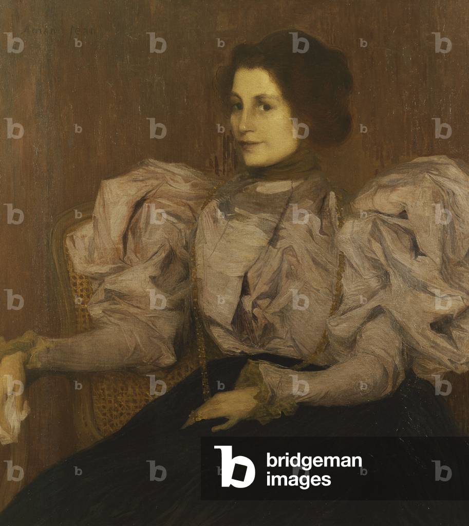Bild von Gemälde "Portrait de Madame Besnard", c.1896 von Edmond-Francois Aman-Jean