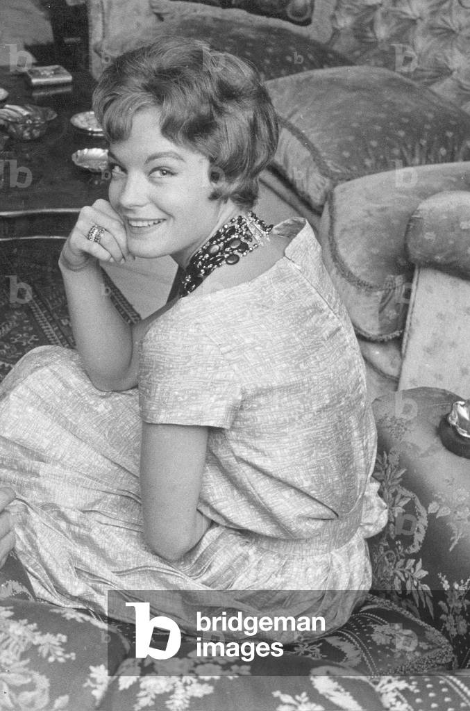 Romy Schneider 1960, b/w