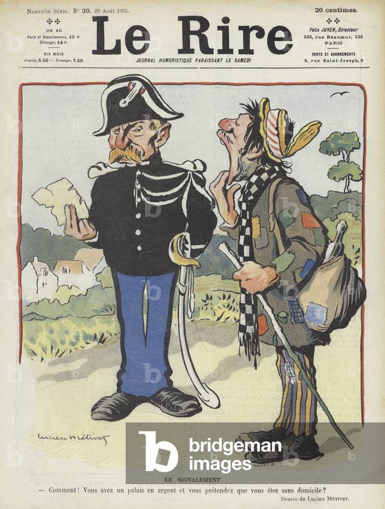 Illustrazione per Le Rire (color lito)