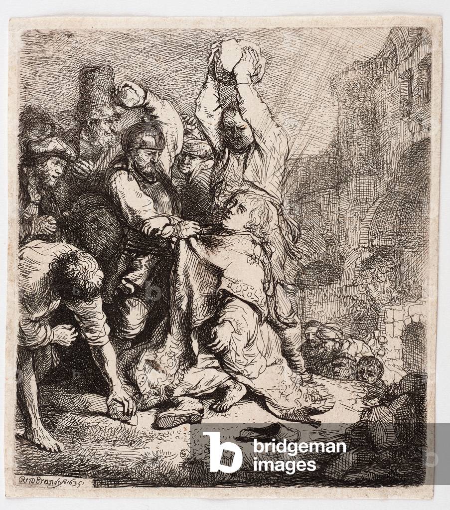Il martirio di Santo Stefano, 1635 (incisione)