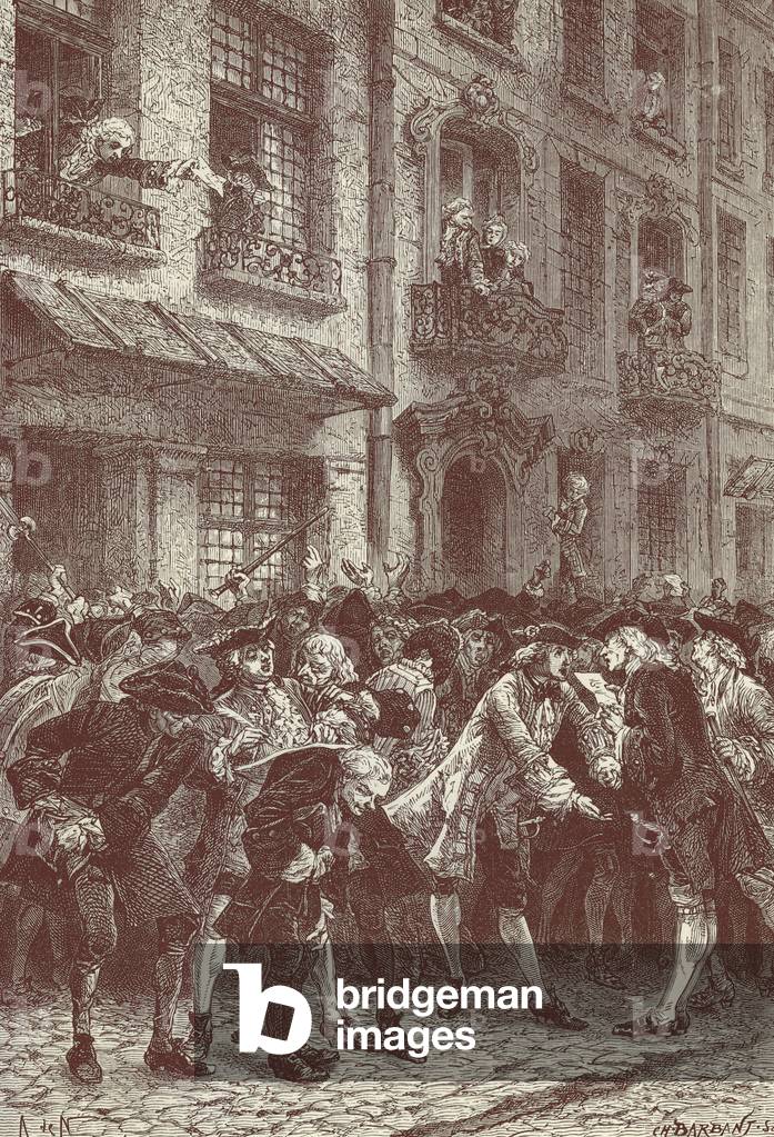 "Rue Quincampoix posizione della Banque Générale"