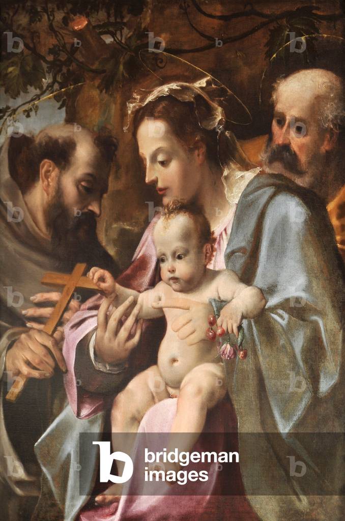 Bild von Gemälde "Die Heilige Familie mit dem Heiligen Franziskus" von Annibale Carracci