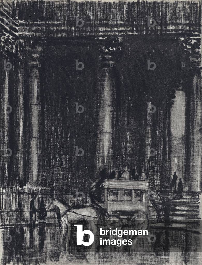 Immagine di Stampa "Portico di San Martino (lito)" di Joseph Pennell
