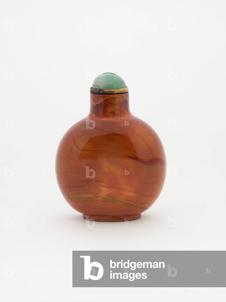 Bouteille à priser avec bouchon (agate)