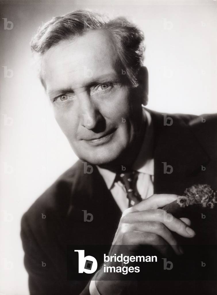 Attore tedesco Hans Albers, Germania 1958 (foto in b/n)