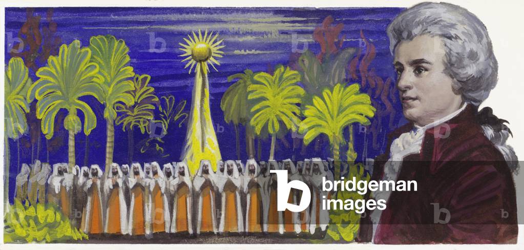 Mozart (guazzo su carta)