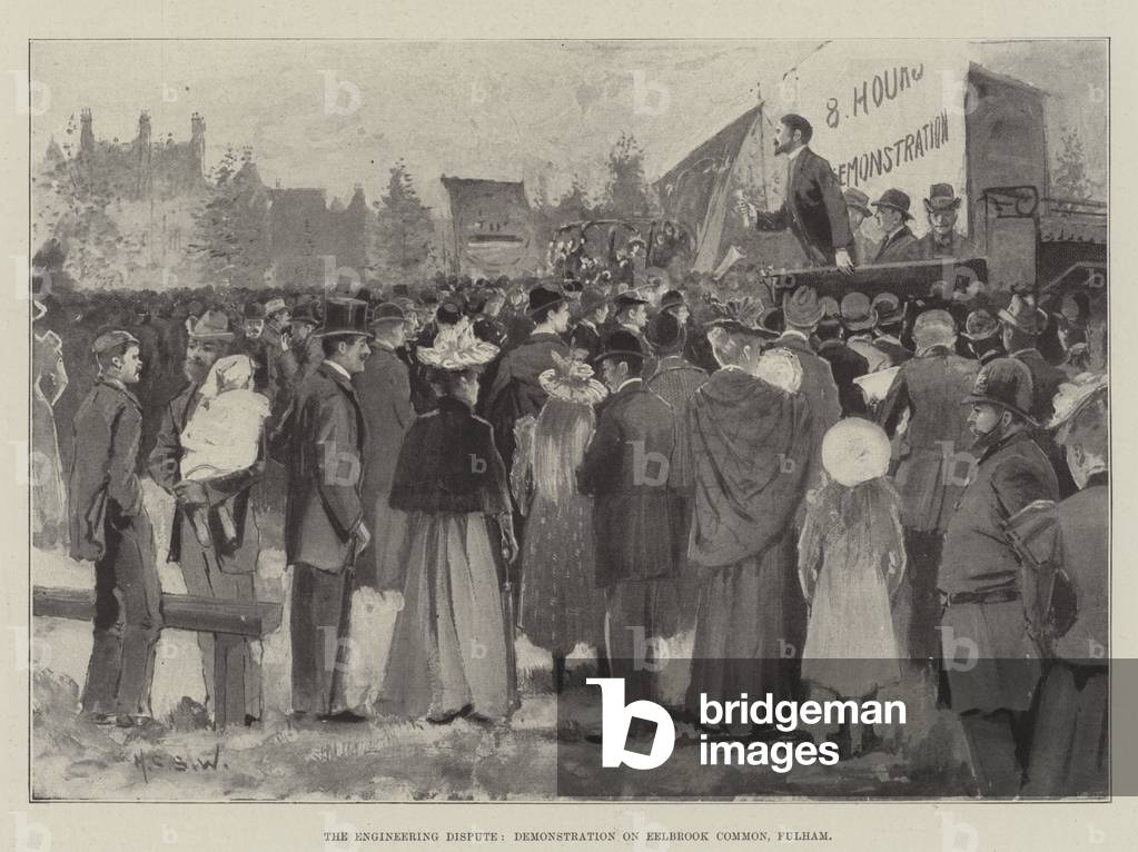 il ingegneria disputa, dimostrazione su eelbrook comune, Fulham (lito)