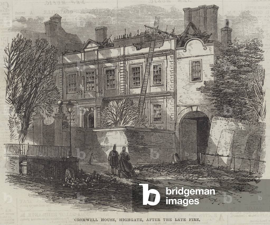 "Cromwell Haus" 1865 von English School